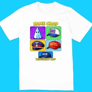 Same Crap Different Cap T-Shirt White